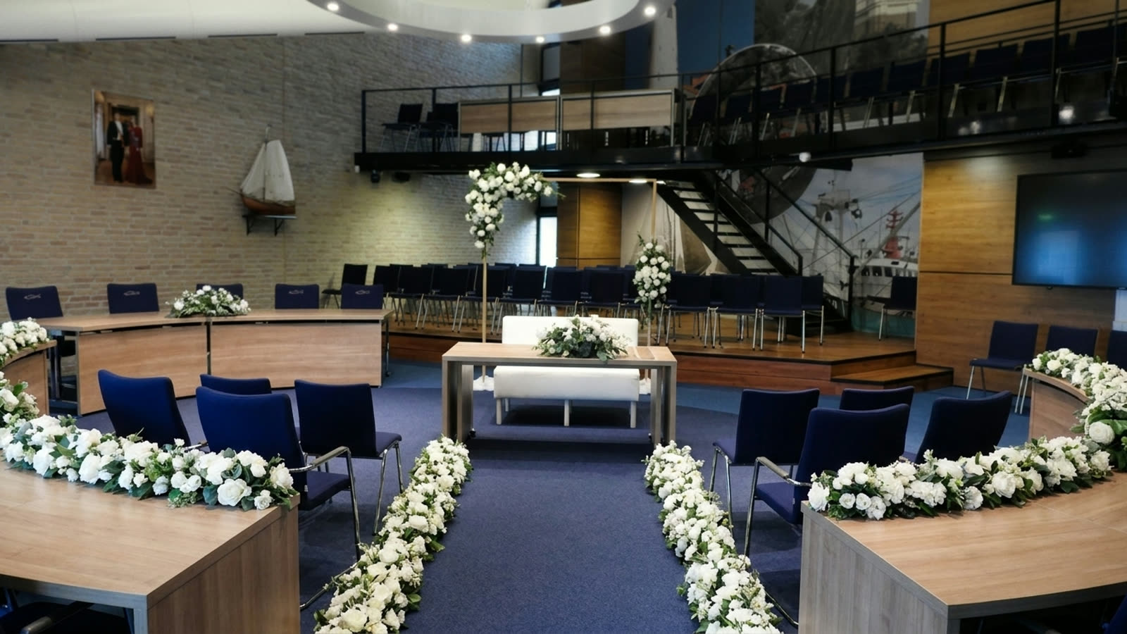 Gemeentehuis Urk, de officiële trouwzaal aan de Singel